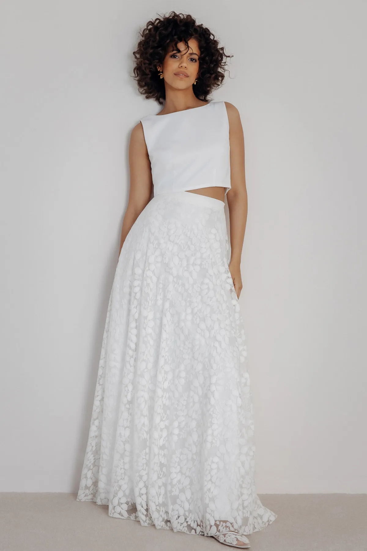 Rückenfreies Braut Top – Liza Ivory Eco>noni Hot