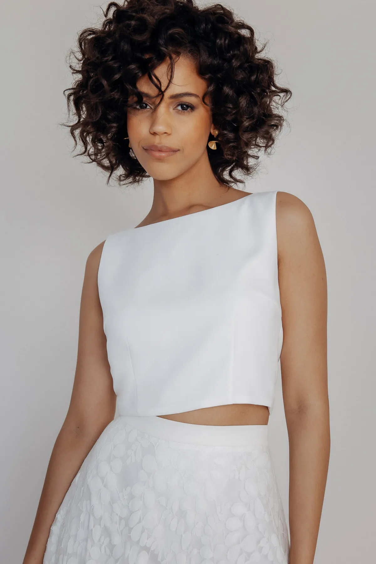 Rückenfreies Braut Top – Liza Ivory Eco>noni Hot