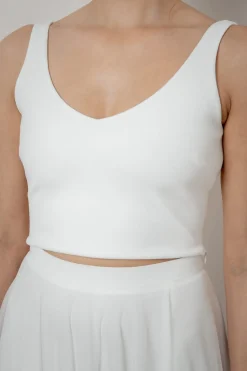Ärmelfreies Braut Top – Majvi Ivory><noscript><img width=