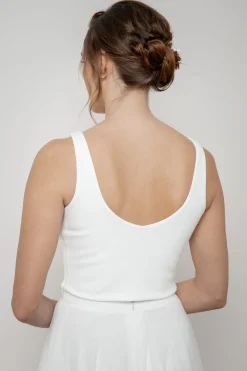 Ärmelfreies Braut Top – Majvi Ivory><noscript><img width=