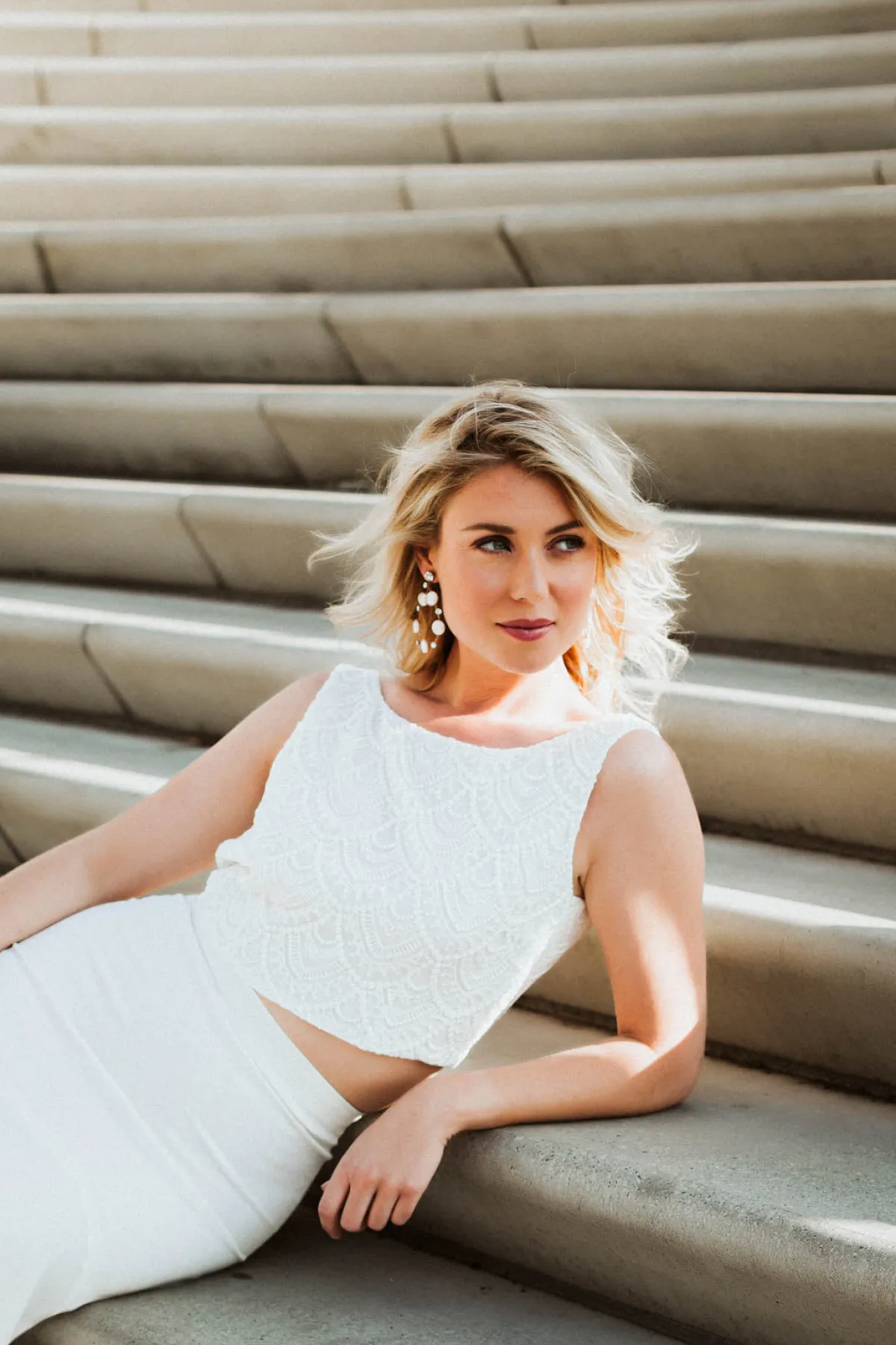 Ärmelloses Braut Top aus Vintage-Spitze – Philia>noni Sale