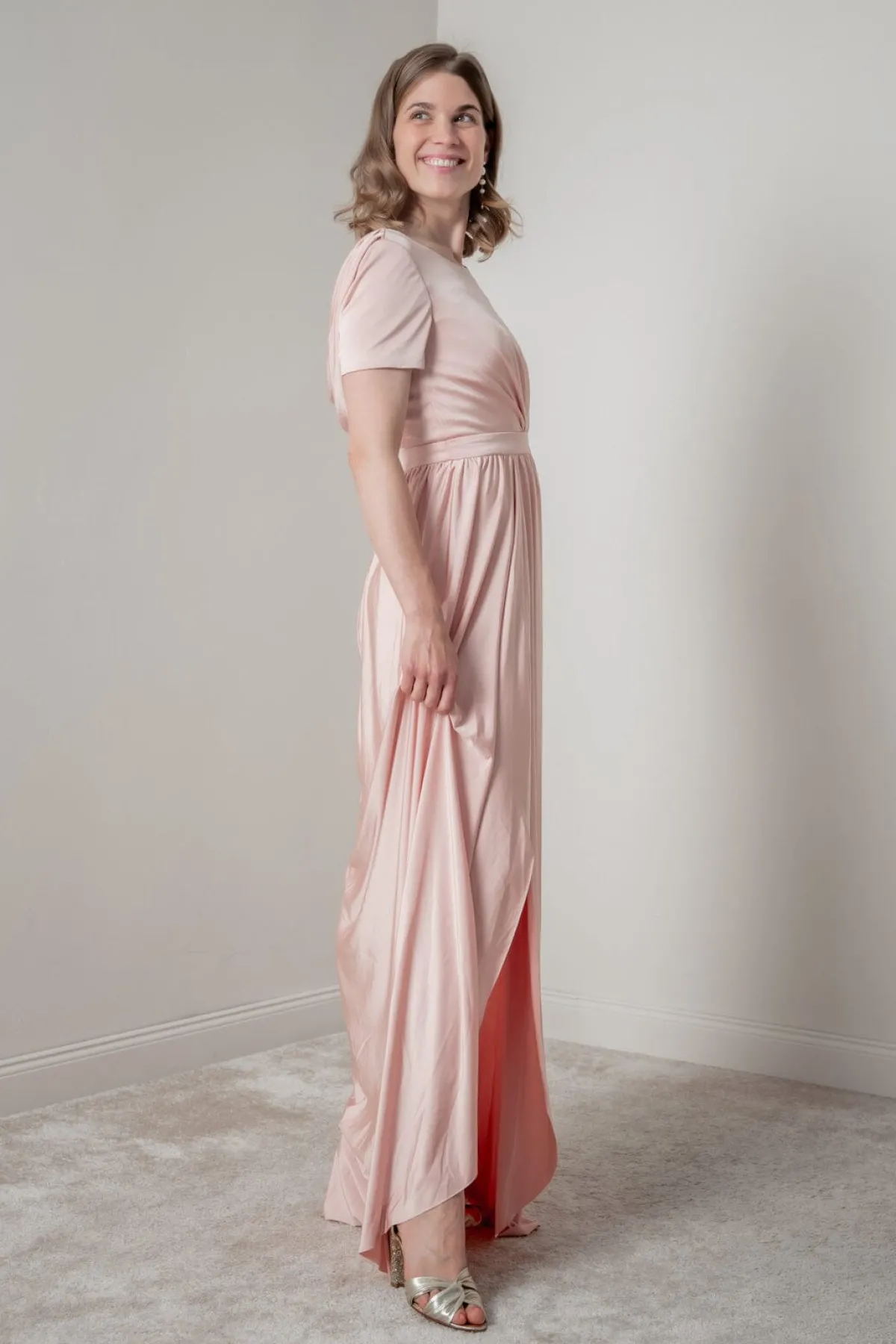 Rosafarbenes Brautjungfernkleid |>Eliza & Ethan