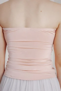 Rosafarbenes Unterziehtop – Long Jersey Bandeau Blush><noscript><img width=