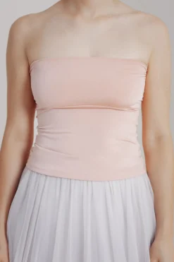 Rosafarbenes Unterziehtop – Long Jersey Bandeau Blush><noscript><img width=