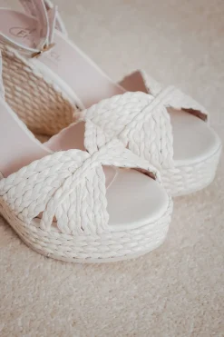 Sandalette mit Keilabsatz - Louna Pearl Raffia><noscript><img width=