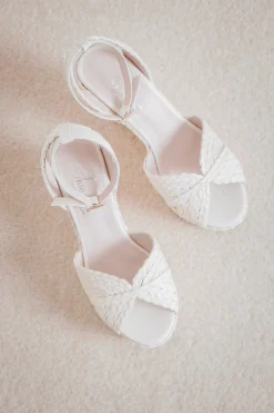 Sandalette mit Keilabsatz - Louna Pearl Raffia><noscript><img width=