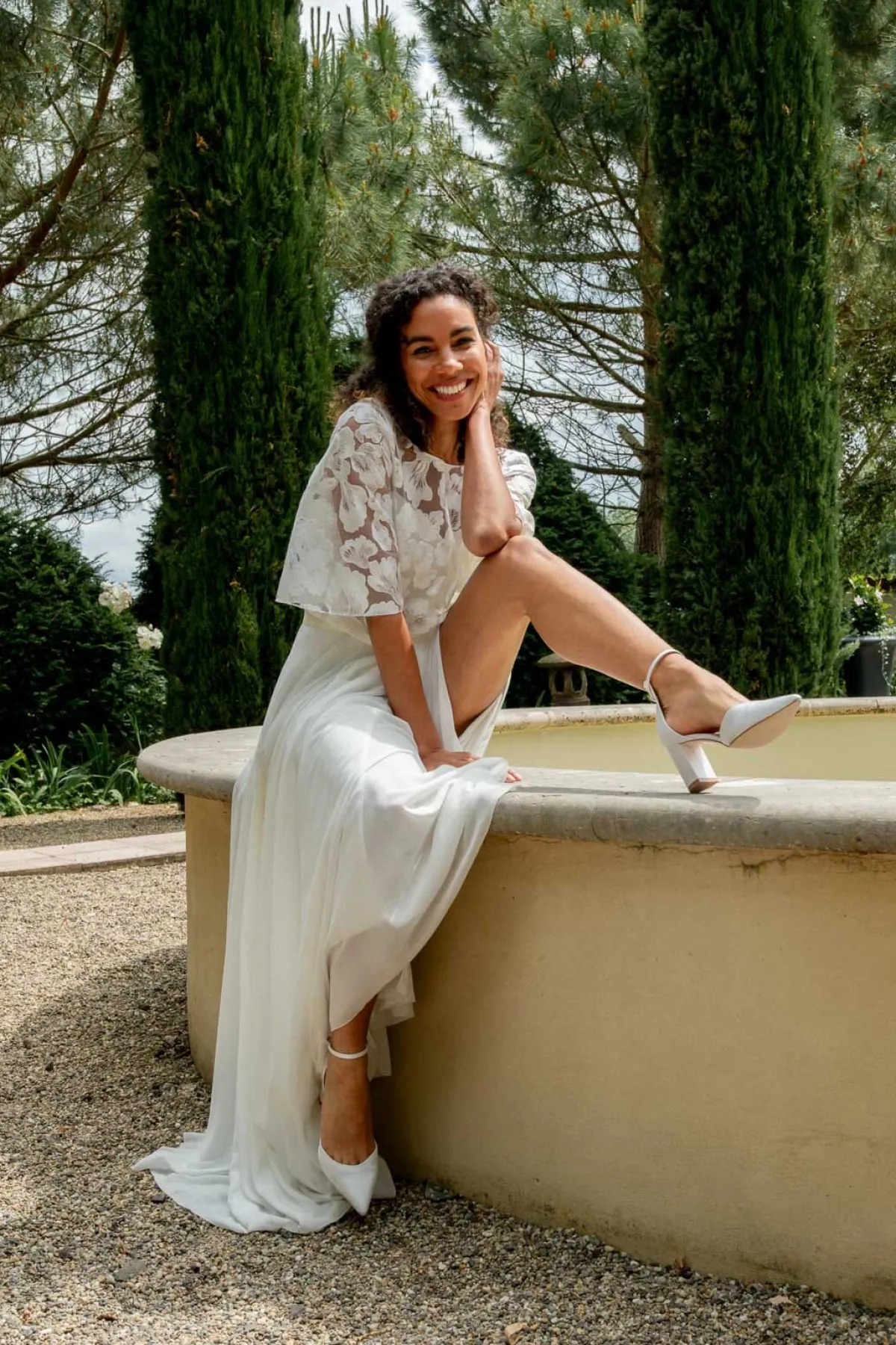 Satin-Brautschuhe in Ivory – Liberty | The>Perfect Bridal Company Sale