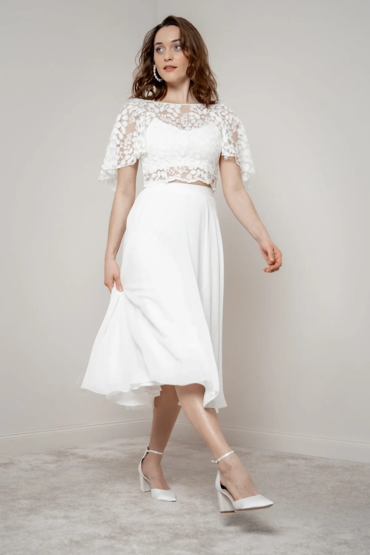 Satin-Brautschuhe in Ivory – Liberty | The>Perfect Bridal Company Sale