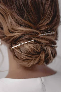 Schmaler Haarclip mit funkelnden Kristallen – New Horizon>Juvelan Discount