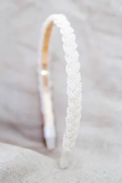 Schmaler Perlen-Haarreif | The>Perfect Bridal Company Outlet