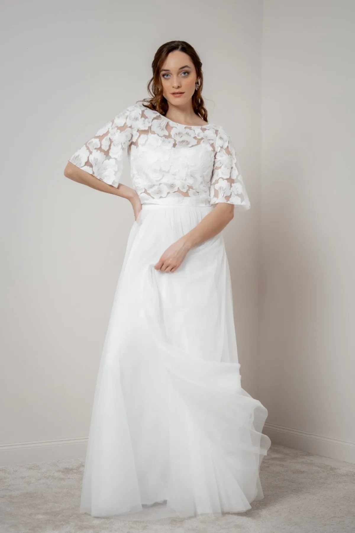 Showroom Only: Braut Rock in Ivory aus Softtüll – Christy Selected>noni Hot