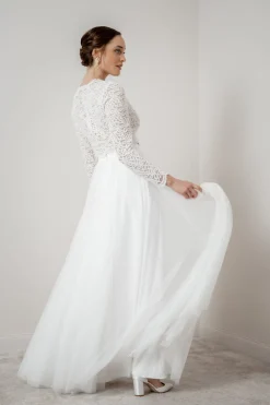 Showroom Only: Braut Rock in Ivory aus Softtüll – Christy Selected><noscript><img width=