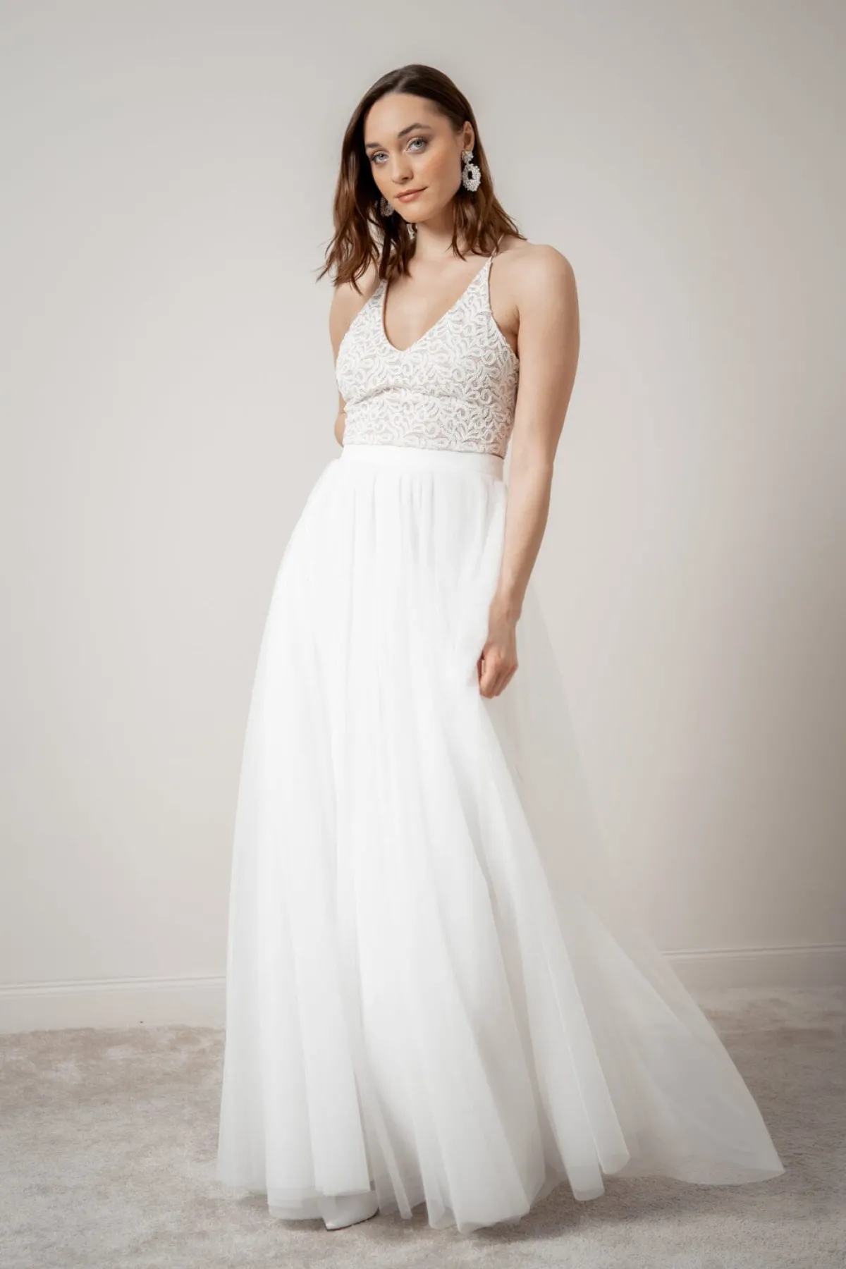 Showroom Only: Braut Rock in Ivory aus Softtüll – Christy Selected>noni Hot