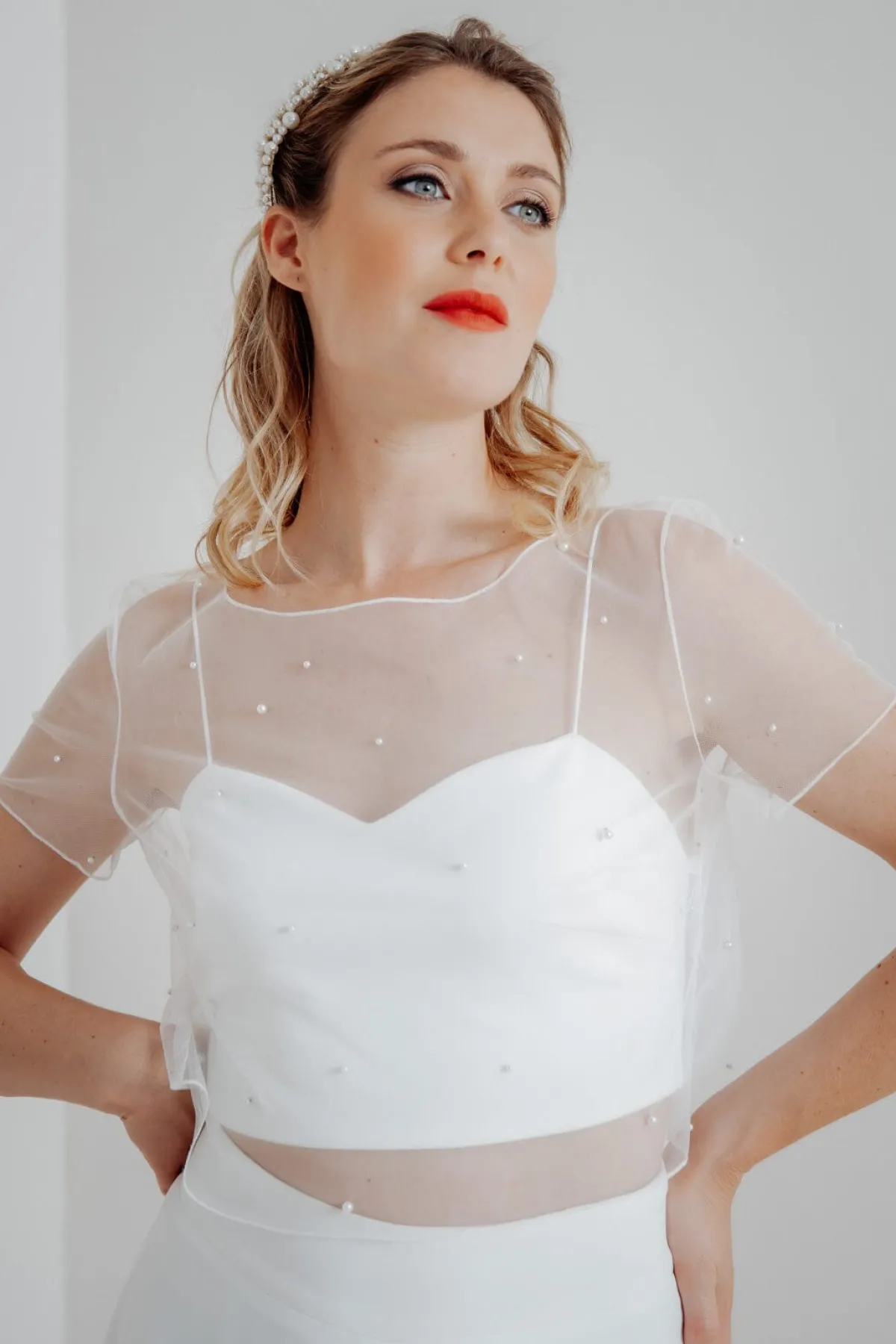 Showroom Only: Perlen-Braut Top – Rubia Selected>noni Best