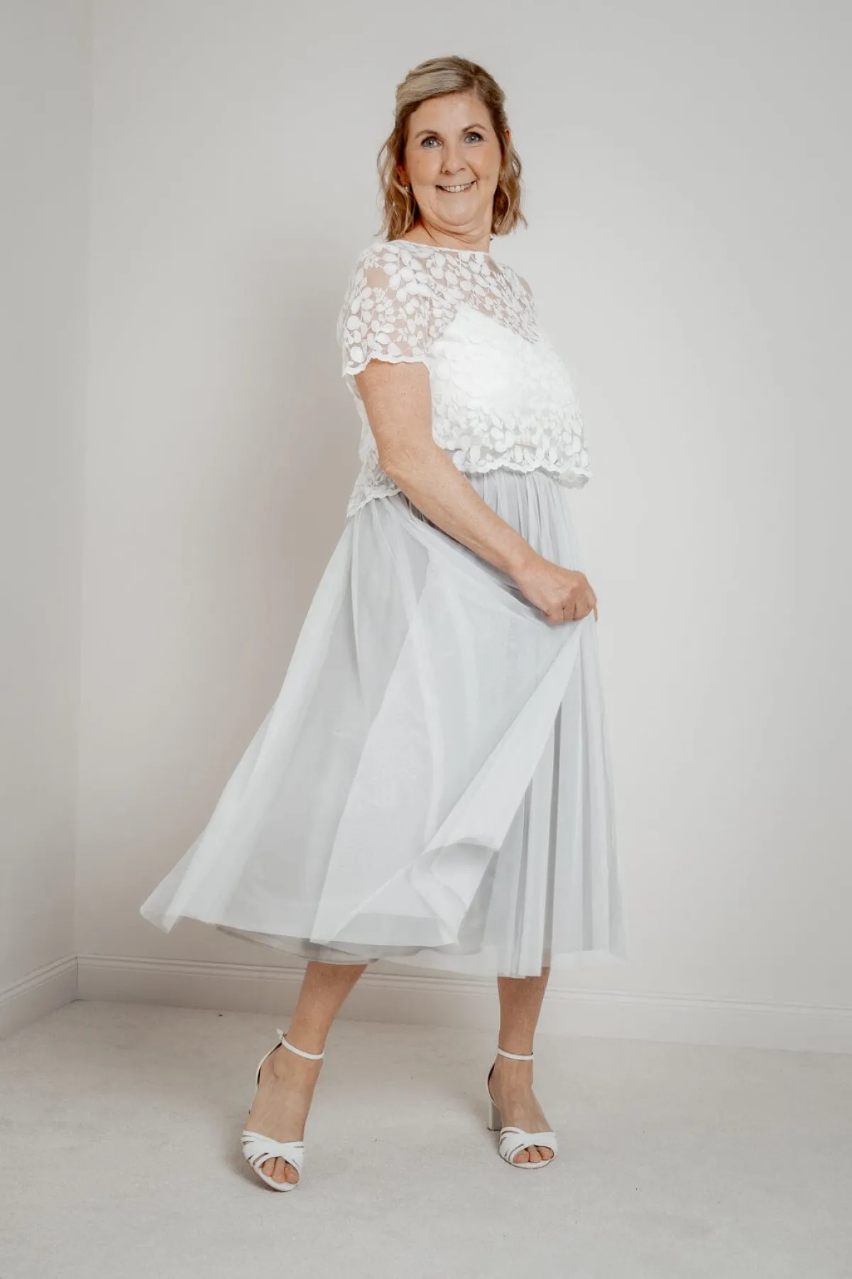 Showroom Only: Tüllrock in Grau – Maris Midi Selected>noni Online