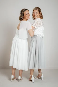 Showroom Only: Tüllrock in Grau – Maris Midi Selected><noscript><img width=