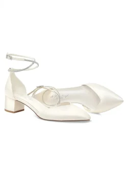 Spitze Brautschuhe – Inez Ivory Satin | G.Westerleigh><noscript><img width=