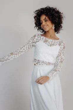 Spitzentop aus Botanik-Spitze für die Hochzeit – Norine>noni Online