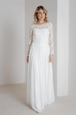 Spitzentop aus Botanik-Spitze für die Hochzeit – Norine><noscript><img width=