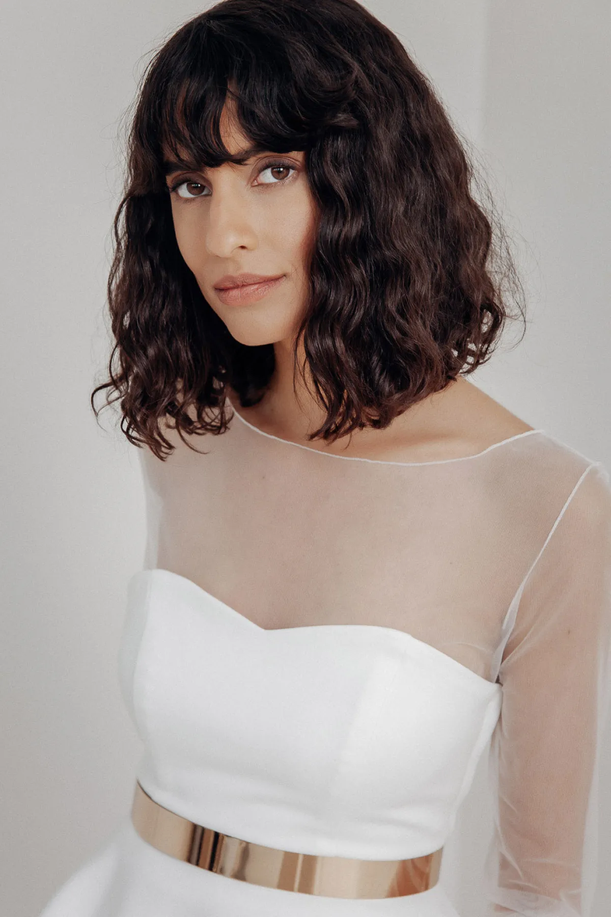 Stylisher Brautgürtel aus goldfarbenem Metall>forever & eva Discount