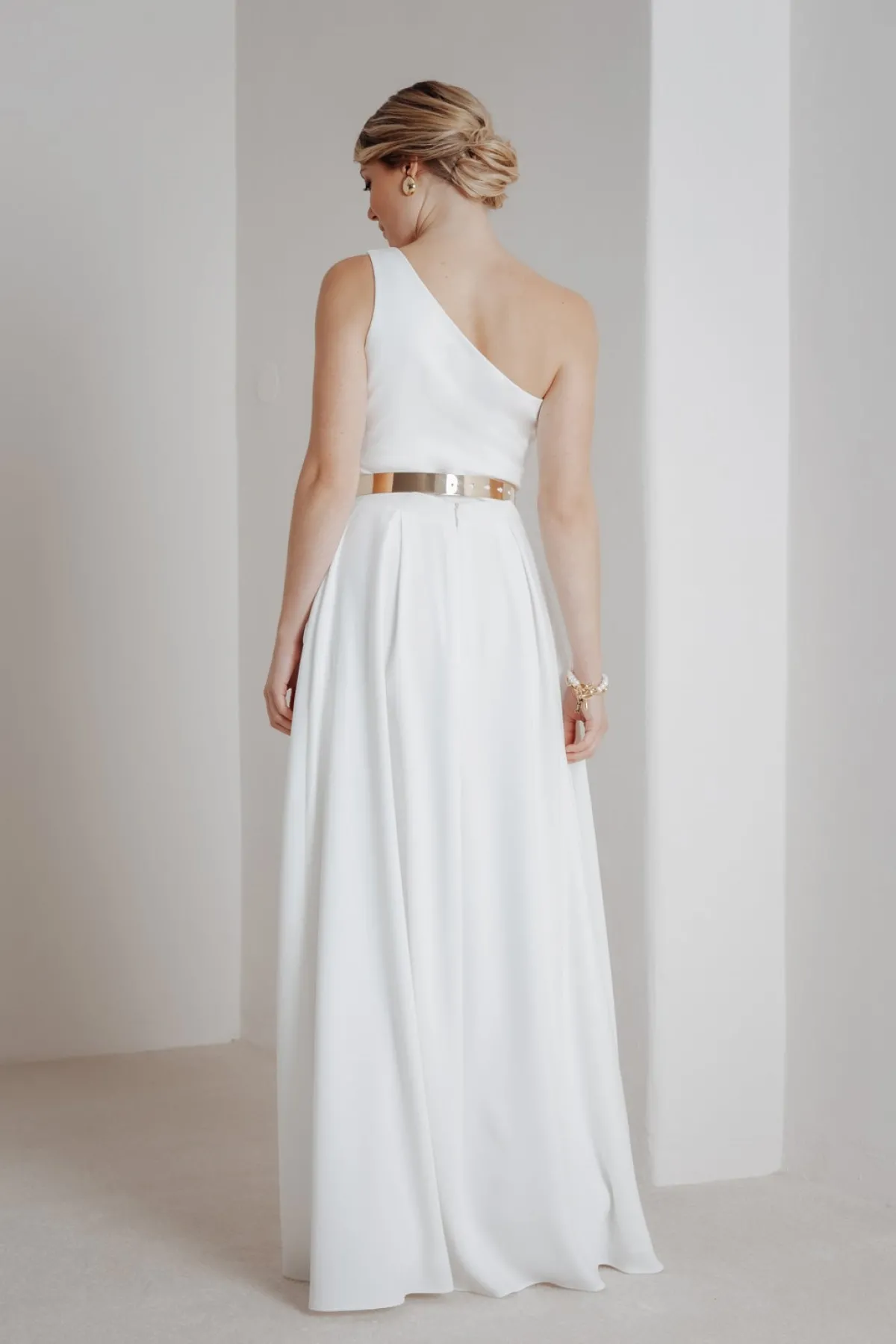 Stylisher Brautgürtel aus goldfarbenem Metall>forever & eva Discount