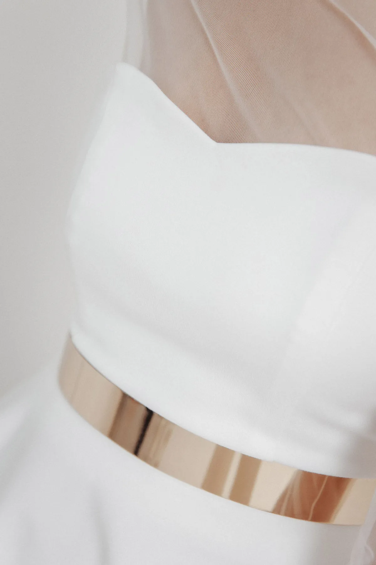 Stylisher Brautgürtel aus goldfarbenem Metall>forever & eva Discount