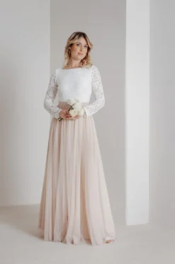 Tüllrock aus fließendem Softtüll in Blush - India>noni Discount