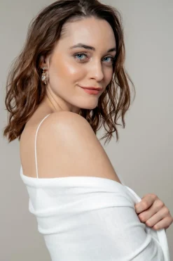 Weiche Braut Stola in Ivory><noscript><img width=