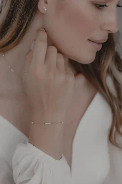 Zartes Armband mit Perlen – Celine>Juvelan