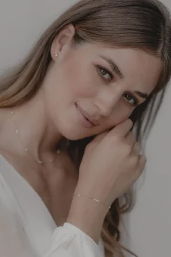 Zartes Armband mit Perlen – Celine><noscript><img width=