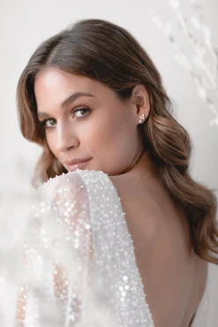 Zierliche Braut Ohrstecker mit Kristallen und Perlen - Simply Delightful><noscript><img width=